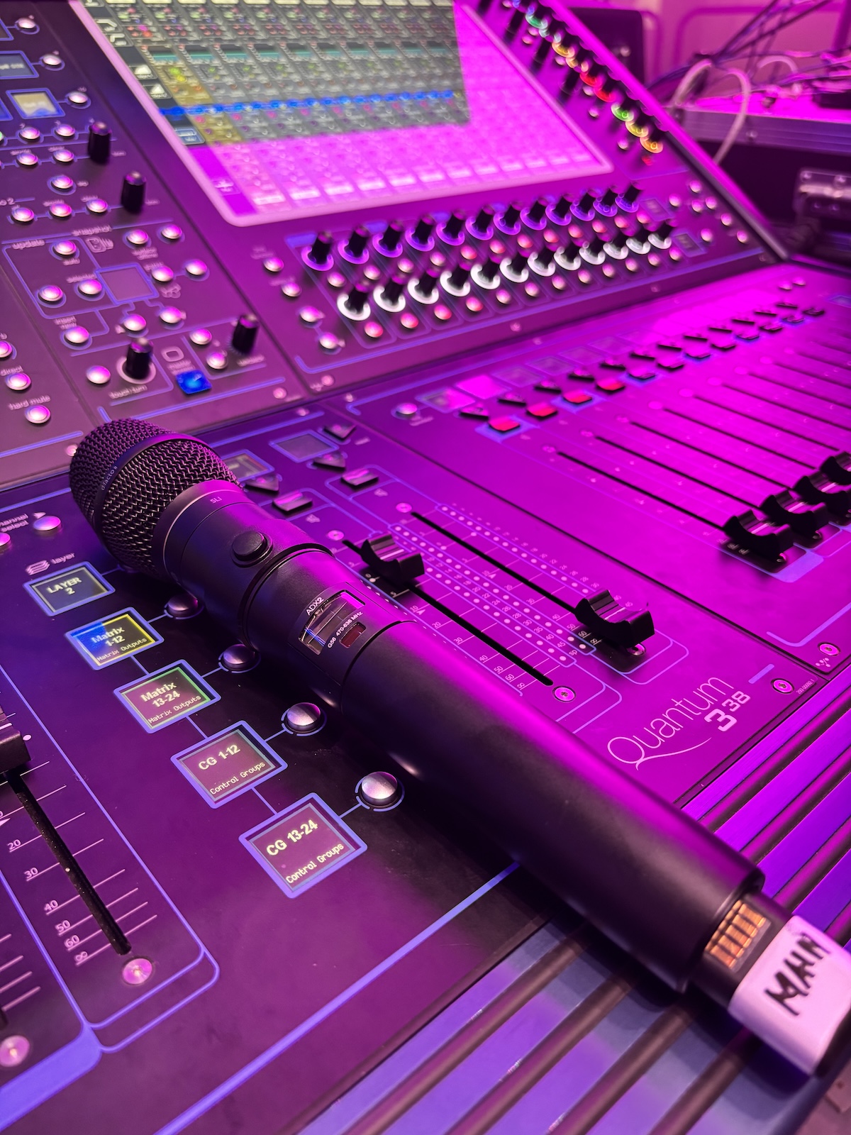 DiGiCo console and Shure Axient